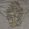 Cotton Tree Design On Back T-shirt - Gray / Yellow