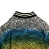 Leopard Rainbow Silk Varsity Loose Bomber Jacket