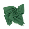 Cashmere Blend 'H' Stitched Blanket - Green