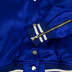 Men's Silk Baseball Bomber Jacket - Blue