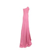 Strapless Silk Long Dress Gown - Pink