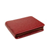 Leather Star Cardholder Zip Around Wallet - Red