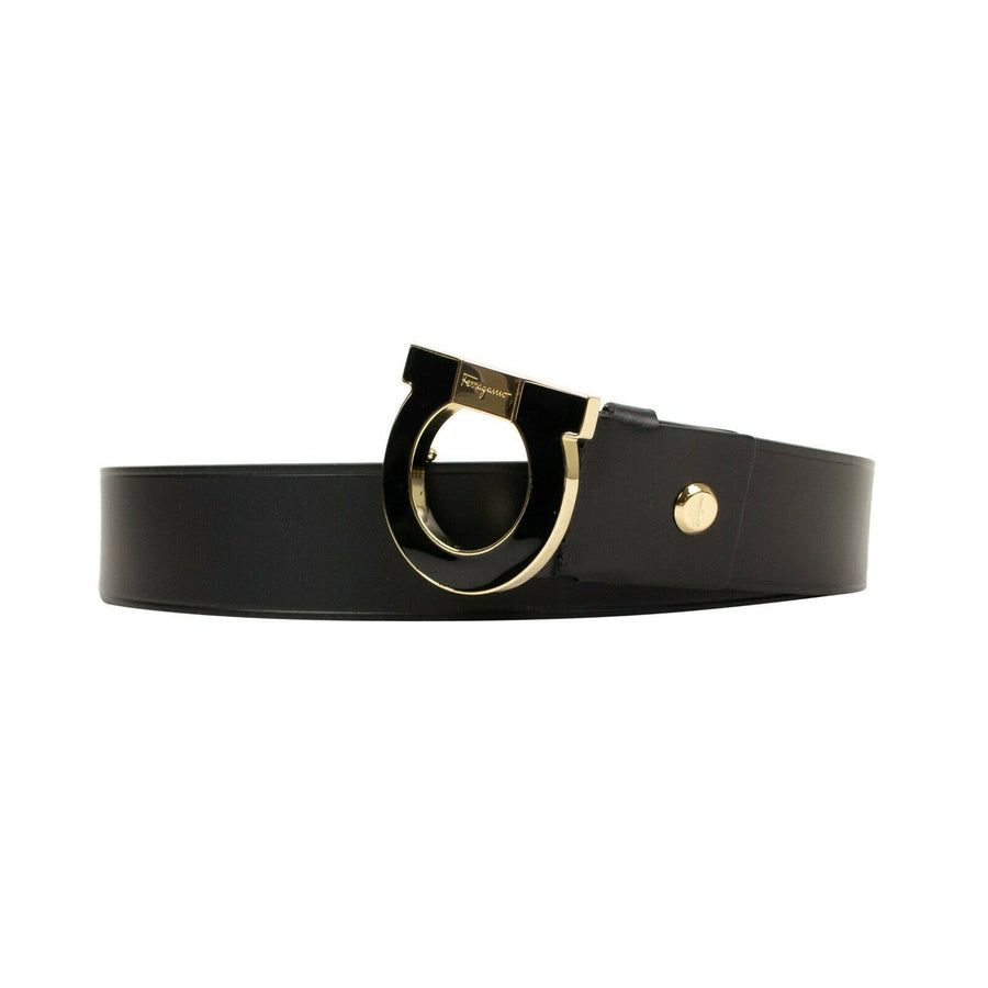 Oversized Single 'Gancio' Belt - Black