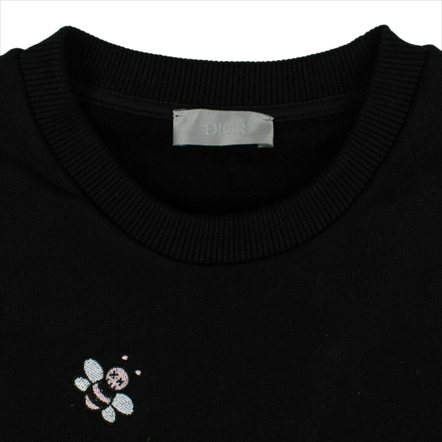 Dior X Kaws Bees Crew Neck Pullover Sweater - Black