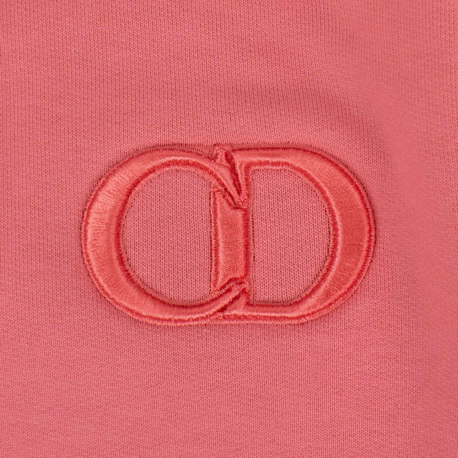 Cotton 'CD Icon' Logo Hooded Sweatshirt - Pink