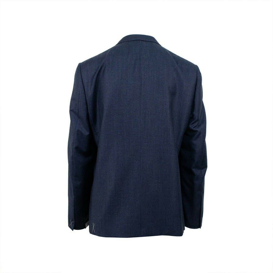 ERMENGILDO ZEGNA SU MISURA Wool Two Button Tuxedo - Blue