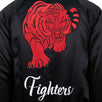 Fighters Embroidered Baseball Varsity Jacket - Black / Red