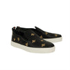 Gold Bees Slip On Sneakers - Black