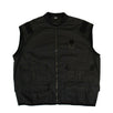 Cotton Back Gucci Logo Utility Bomber Jacket - Black