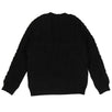 Wool Chunky Cable Knit Sweater - Black