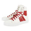 Men's Sunset Leather Sneakers - White/Red