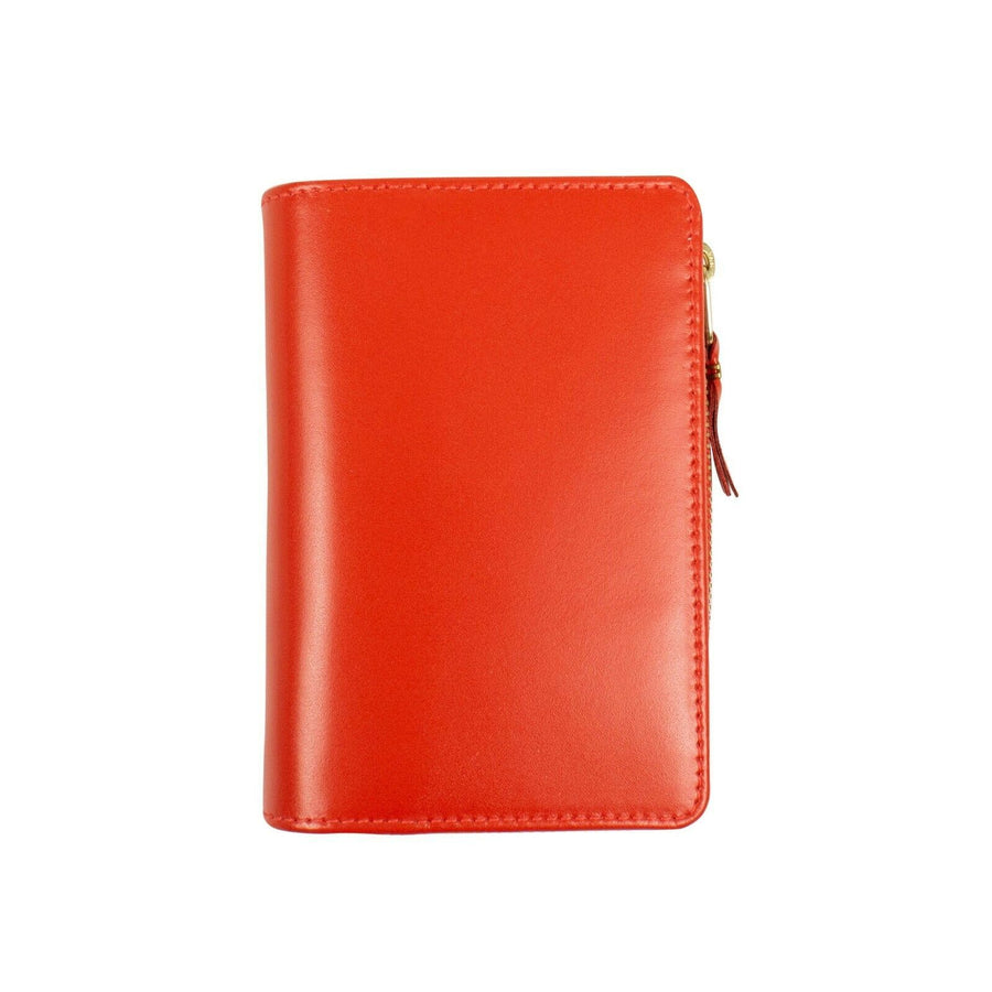 Leather Organizer Wallet - Red Orange