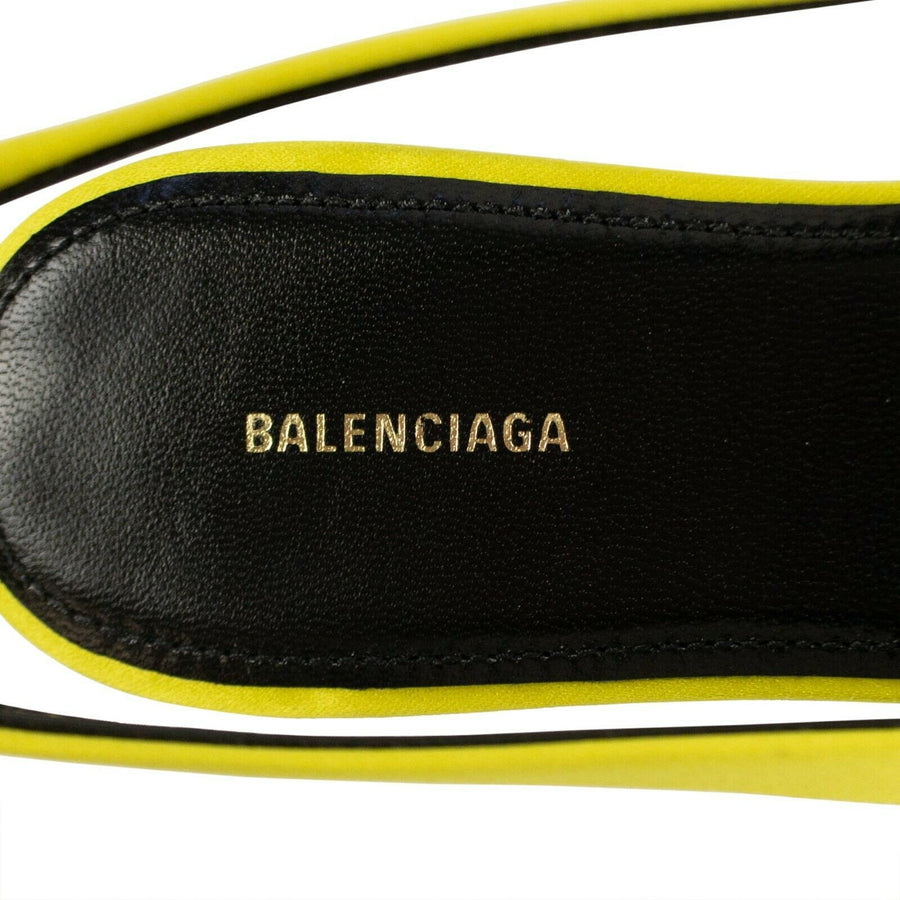 BB Satin Slingback Ballerina Flats - Yellow