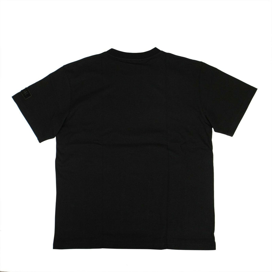 Cotton 'Dior' Patch Short Sleeve T-Shirt - Black