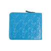 Leather Star Cardholder Zip Around Wallet - Blue