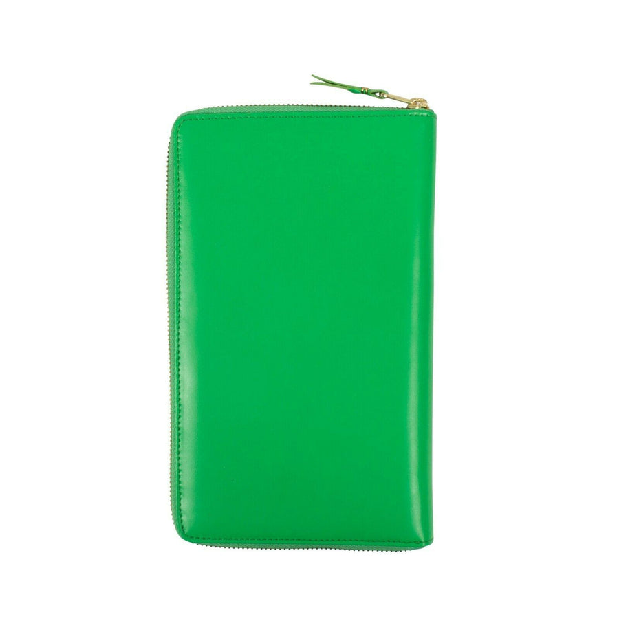 Leather Travel Organizer Wallet - Green