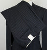 Drop 6 Striped Wool Double Breasted Suit - Gray