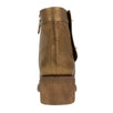 Lambskin Leather Turnlock Short Boots - Gold