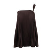 Pleated Convertible Top/Skirt - Maroon