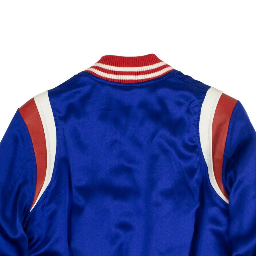 Varsity Baseball Bomber Jacket - Blue / Red