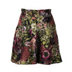 Floral Print Silk Blend Skater Skirt - Multi