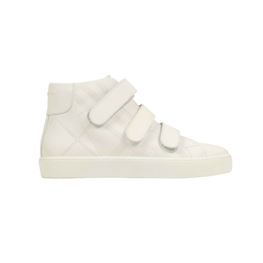 Sturrock Perforated High-Top Sneakers - White