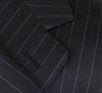 Drop 7 Striped Wool Slim/Trim Fit 2 Button Suit - Gray