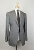 Drop 7 Striped Wool Blend 3 Roll 2 Button Suit - Gray