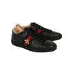 Ace Embroidered Sneakers - Black