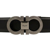 Reversible 'Gancini' Belt - Black/Brown