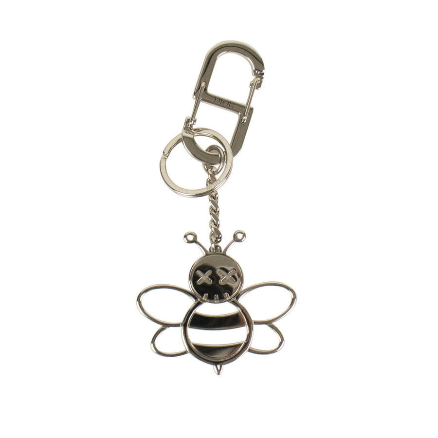 CHRISTIAN DIOR HOMME X KAWS Metal Openworked Bee Key Chain -  Silver