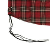 Laced Plaid Button Down Shirt - Red