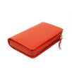 Leather Organizer Wallet - Red Orange