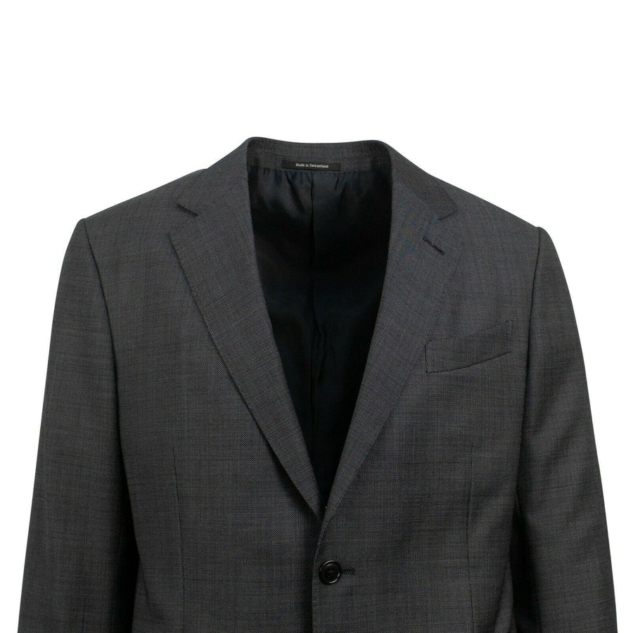 Wool Two Button Suit - Gray