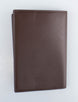 Smooth Leather Bifold Passport Holder - Brown