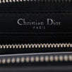 Diorissimo Black Leather Zip Around Wallet Clutch