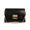 Leather And Suede Two-Toned 'GV3' Small Crossbody Bag - Black