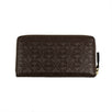 Leather Star Embossed Wallet - Brown