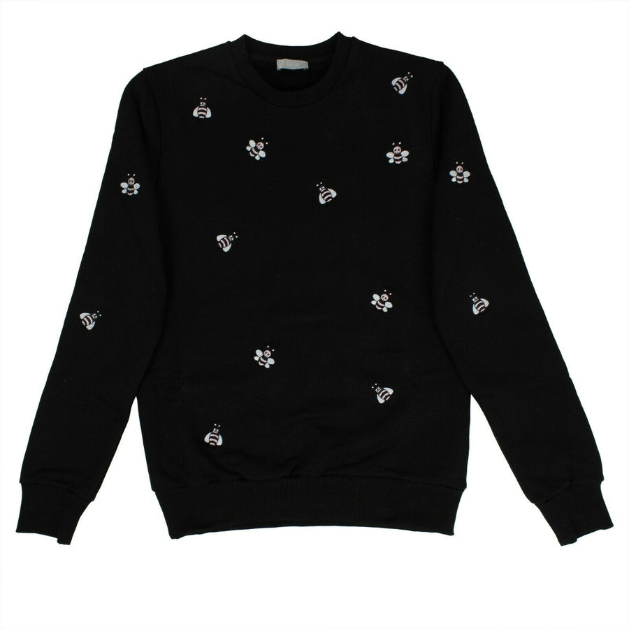 Dior X Kaws Bees Crew Neck Pullover Sweater - Black