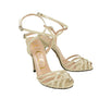 Women's Vintage Patent Leather Sandal Pumps - White