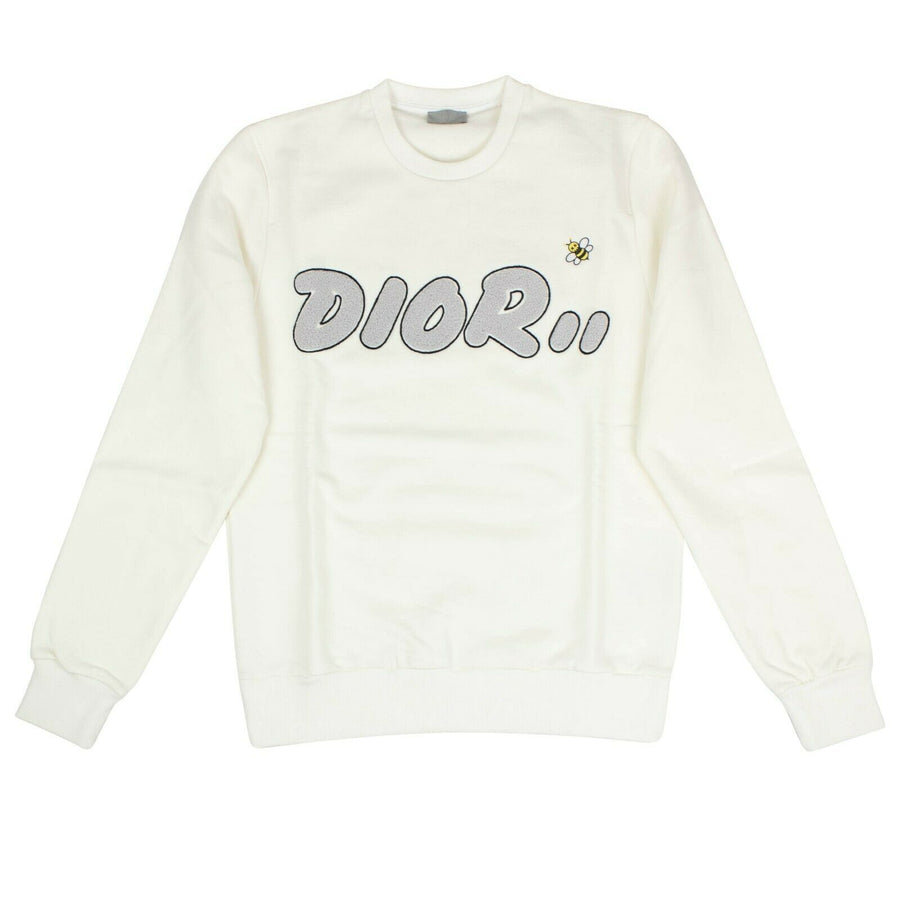 Dior X Kaws Cotton Crew Neck Pullover Sweater - Ivory