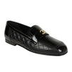 Calfskin & Lambskin Quilted Leather Loafers - Black