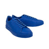 Perforated Check Leather Sneakers - Blue