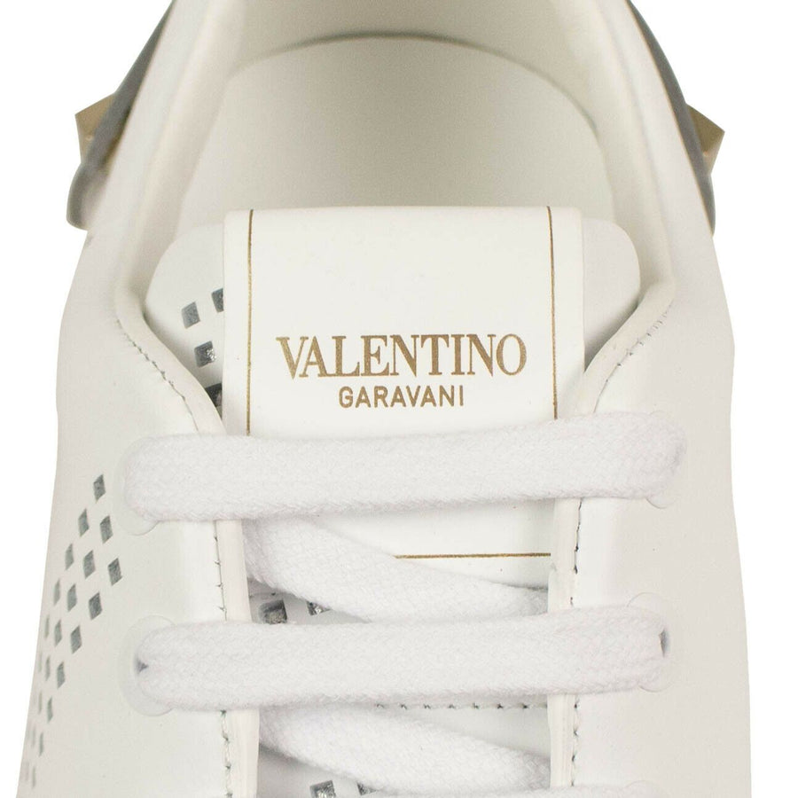 Leather 'Backnet' Sneakers - White