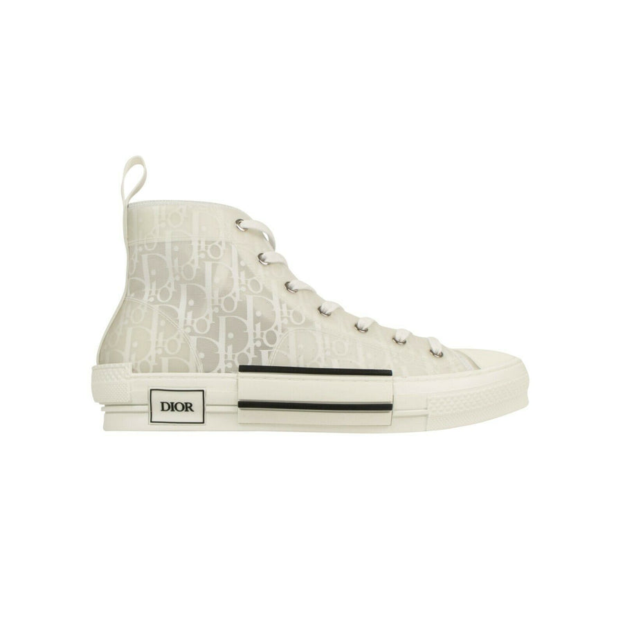 Dior Oblique 'B23' High-Top Sneakers - White