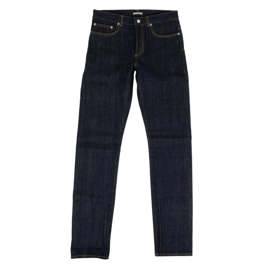 Raw Cotton 'Selvedge' Slim Fit Jeans - Blue