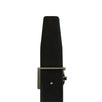 Leather Reversible Monogram Buckle Belt - Blue/Black