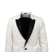 Leopard Scarf Blazer - White