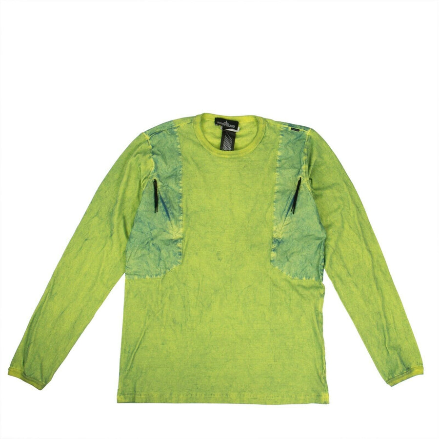 'Shadow Project' Shoulder Detail Sweater - Neon Green