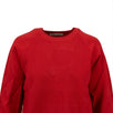 Flare Back Crew Sweater Top - Red